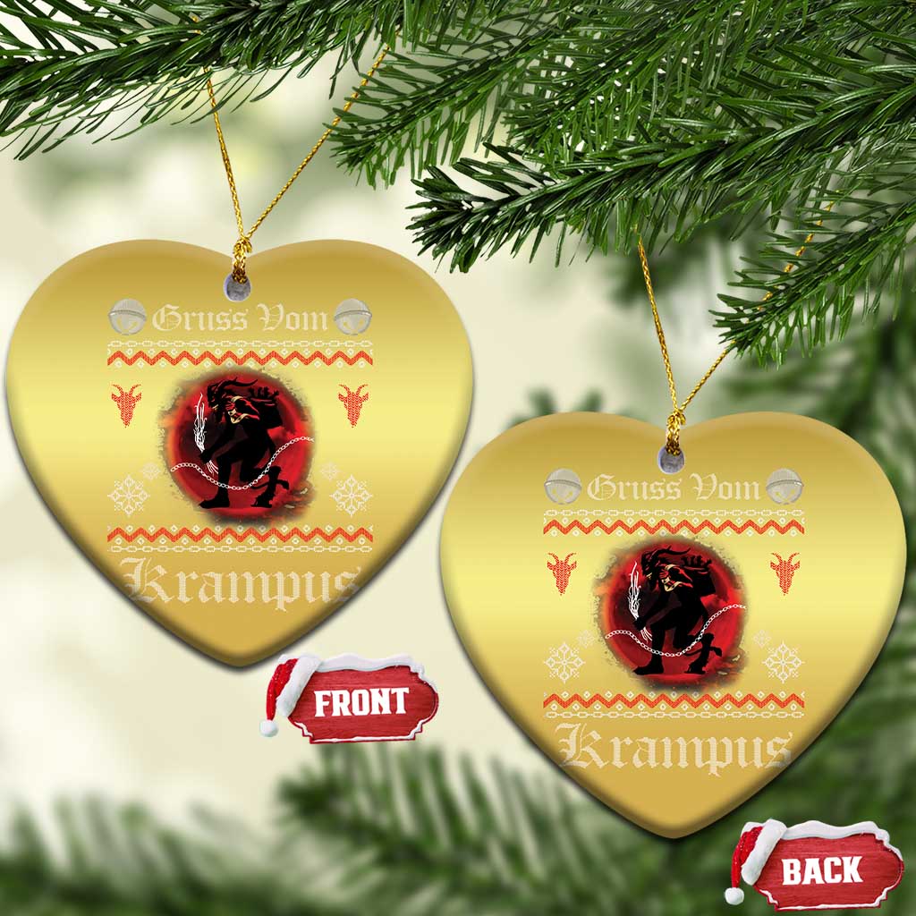 Krampus Christmas Ornament Goth Xmas Gruss Von Krampus Ugly Christmas Sweater Evil Pajama TS10