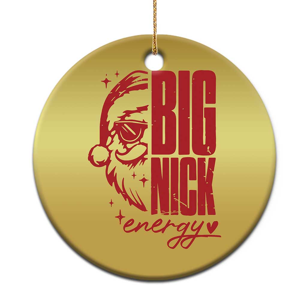 Santa Christmas Ornament Fun Retro Big Nick Energy TS10