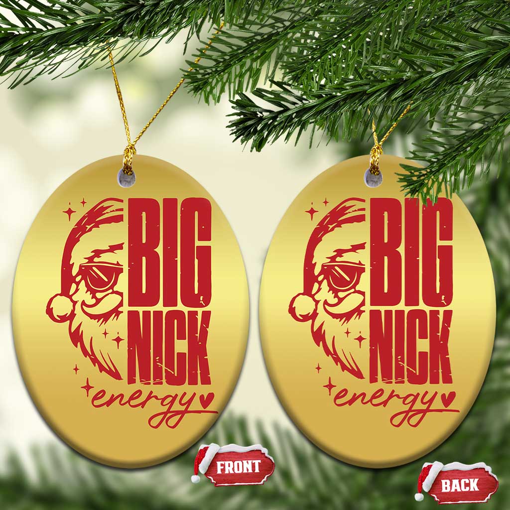 Santa Christmas Ornament Fun Retro Big Nick Energy TS10