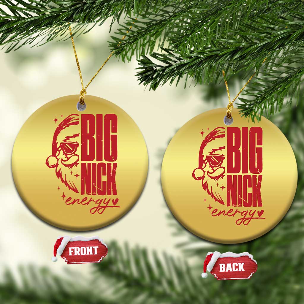 Santa Christmas Ornament Fun Retro Big Nick Energy TS10