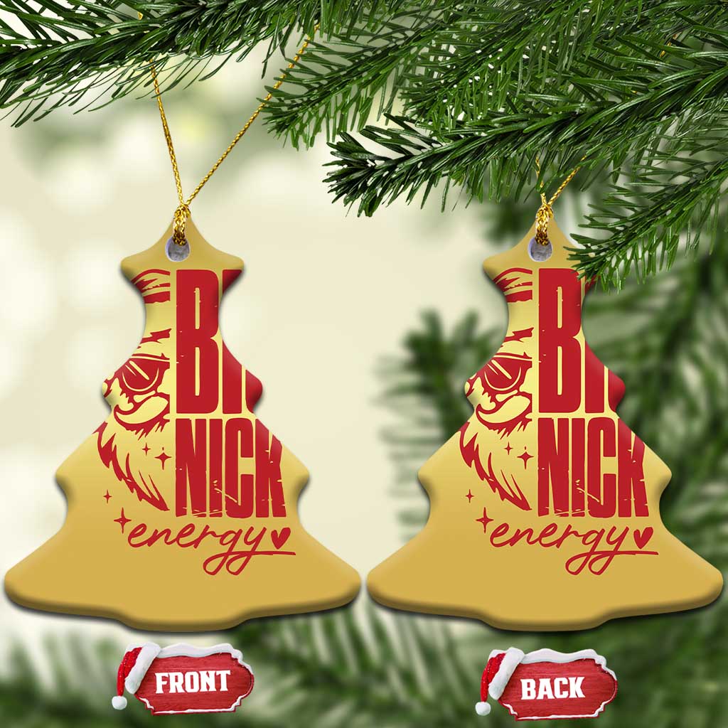 Santa Christmas Ornament Fun Retro Big Nick Energy TS10