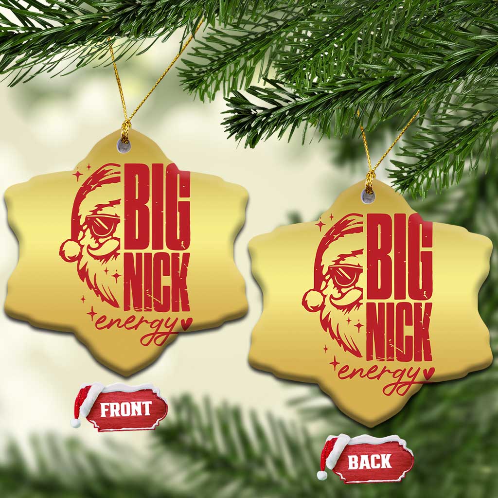 Santa Christmas Ornament Fun Retro Big Nick Energy TS10