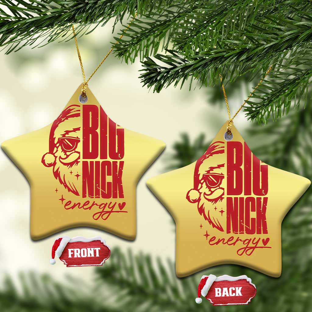 Santa Christmas Ornament Fun Retro Big Nick Energy TS10