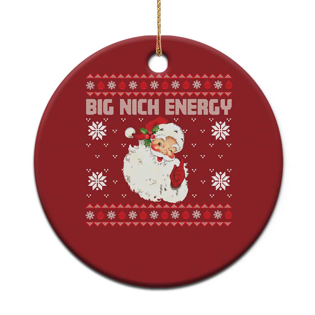 Xmas Santa Claus Christmas Ornament Big Nick Energy Santa Ugly Xmas TS10