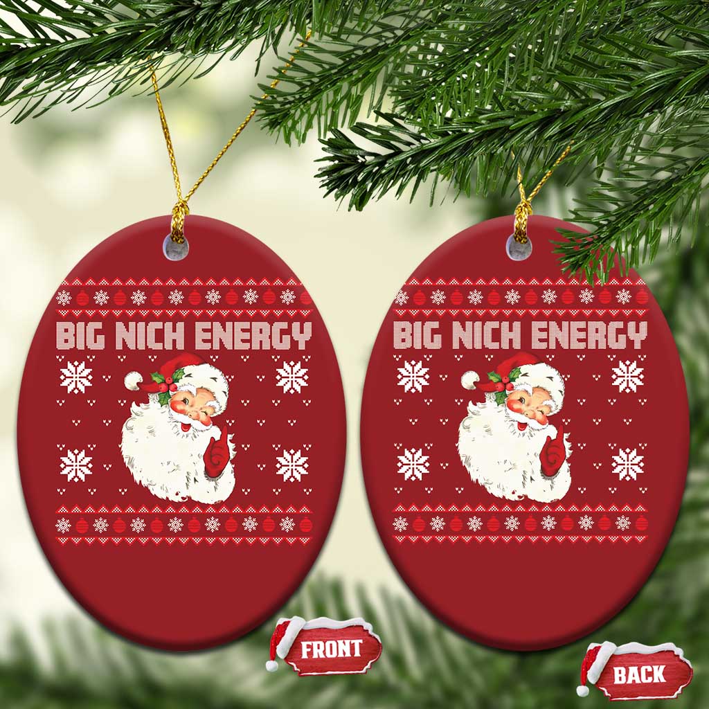 Xmas Santa Claus Christmas Ornament Big Nick Energy Santa Ugly Xmas TS10