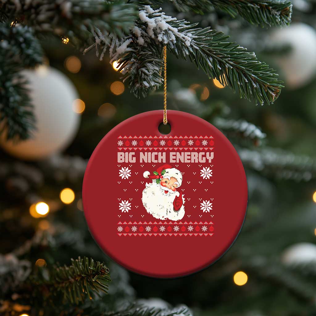 Xmas Santa Claus Christmas Ornament Big Nick Energy Santa Ugly Xmas TS10