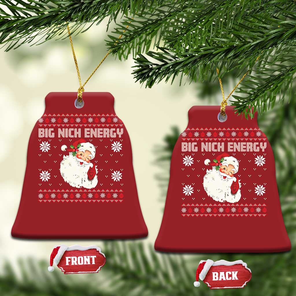 Xmas Santa Claus Christmas Ornament Big Nick Energy Santa Ugly Xmas TS10