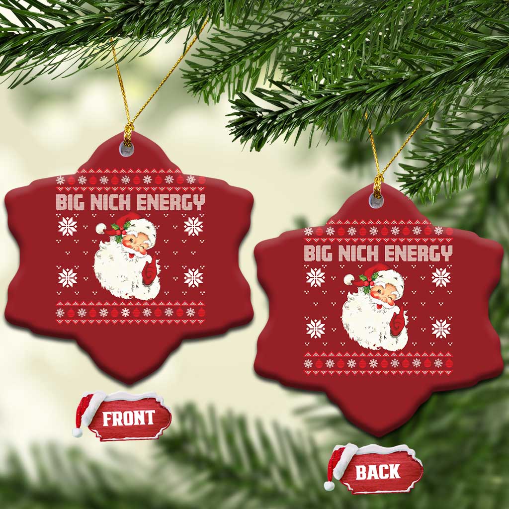 Xmas Santa Claus Christmas Ornament Big Nick Energy Santa Ugly Xmas TS10
