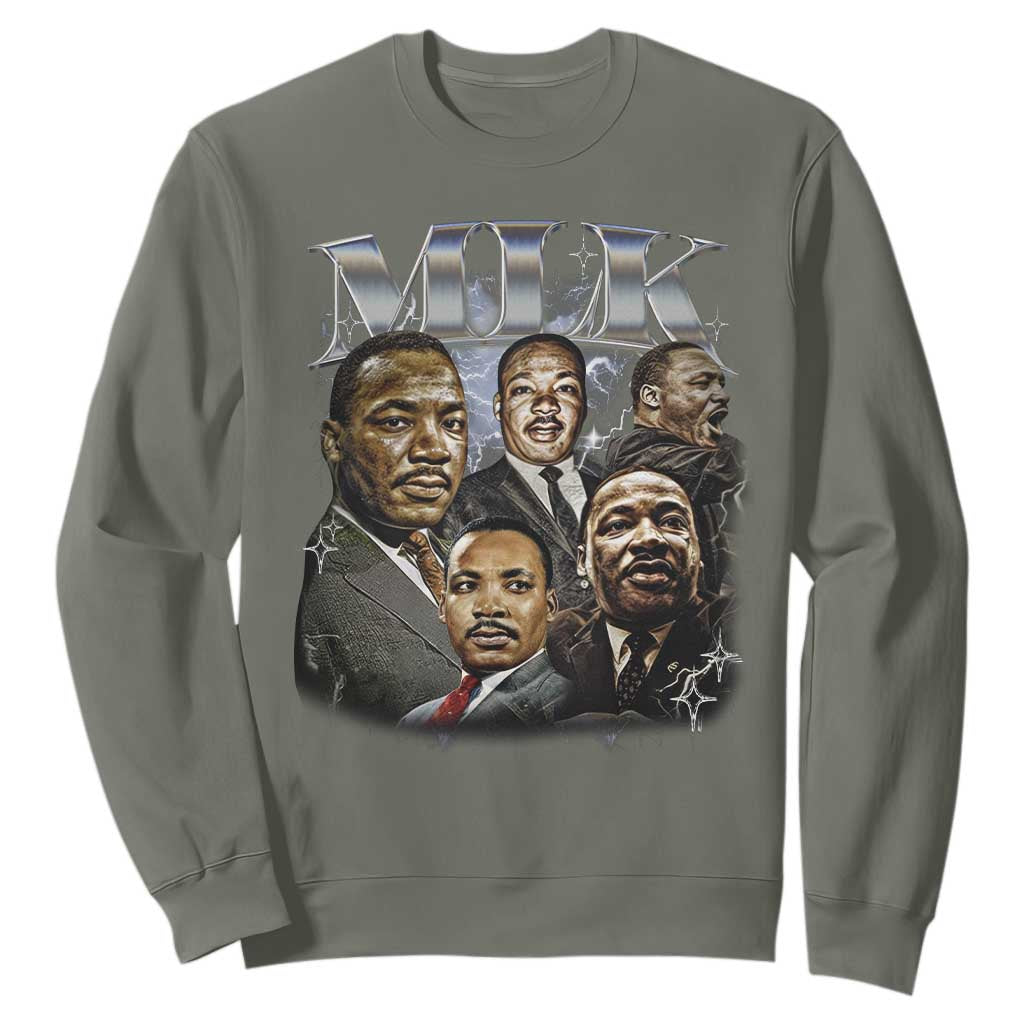 Martin Luther King Sweatshirt Black History Month Pride MLK Bootleg Rap Tee TS10