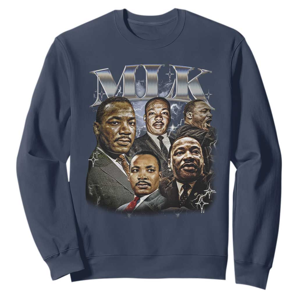 Martin Luther King Sweatshirt Black History Month Pride MLK Bootleg Rap Tee TS10