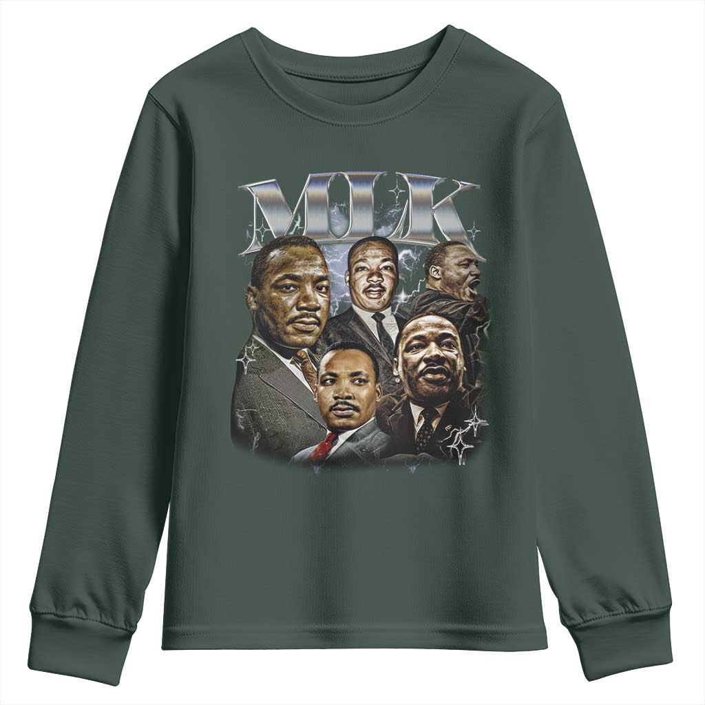 Martin Luther King Youth Sweatshirt Black History Month Pride MLK Bootleg Rap Tee TS10