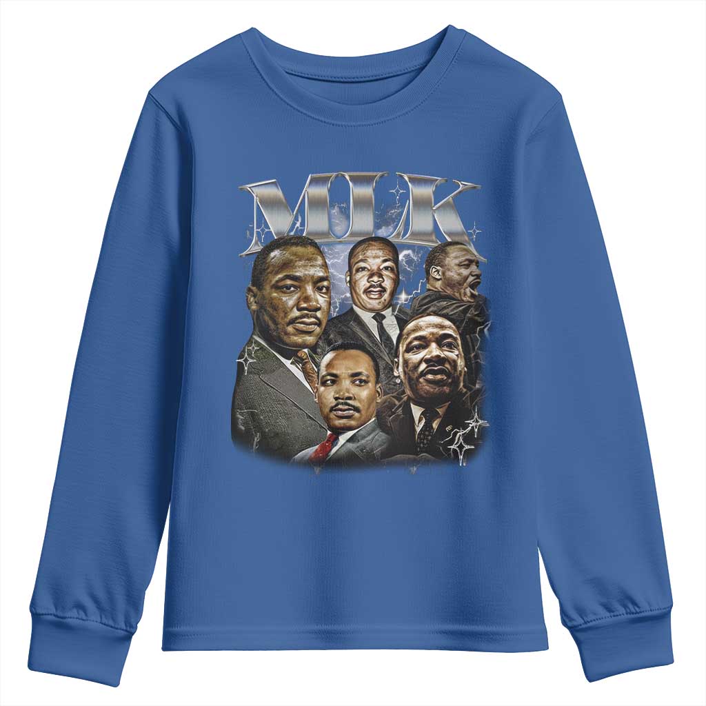 Martin Luther King Youth Sweatshirt Black History Month Pride MLK Bootleg Rap Tee TS10