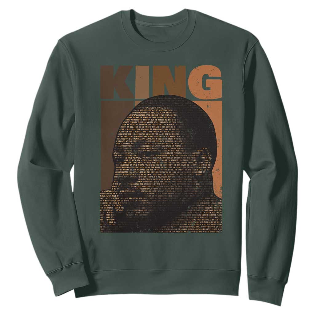 Martin Luther King Sweatshirt Melanin African American Black History Month MLK TS10