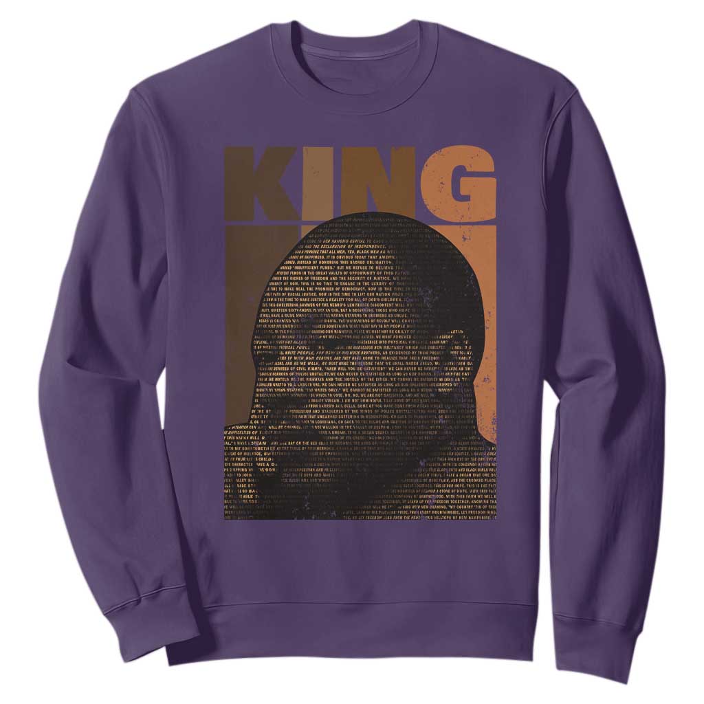 Martin Luther King Sweatshirt Melanin African American Black History Month MLK TS10