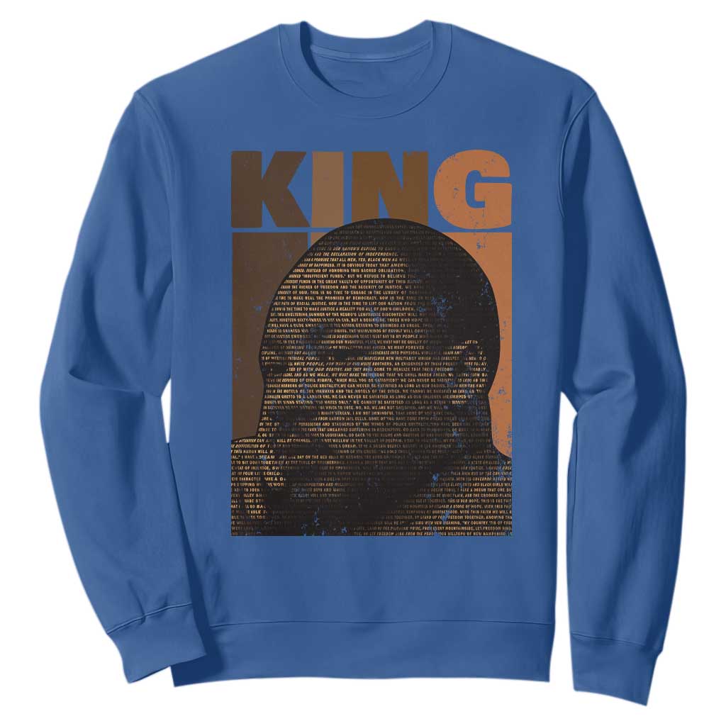 Martin Luther King Sweatshirt Melanin African American Black History Month MLK TS10
