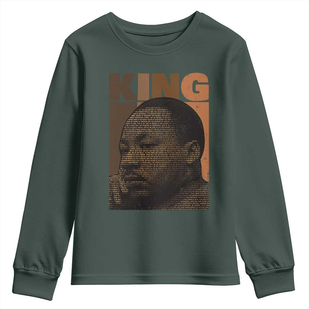 Martin Luther King Youth Sweatshirt Melanin African American Black History Month MLK TS10