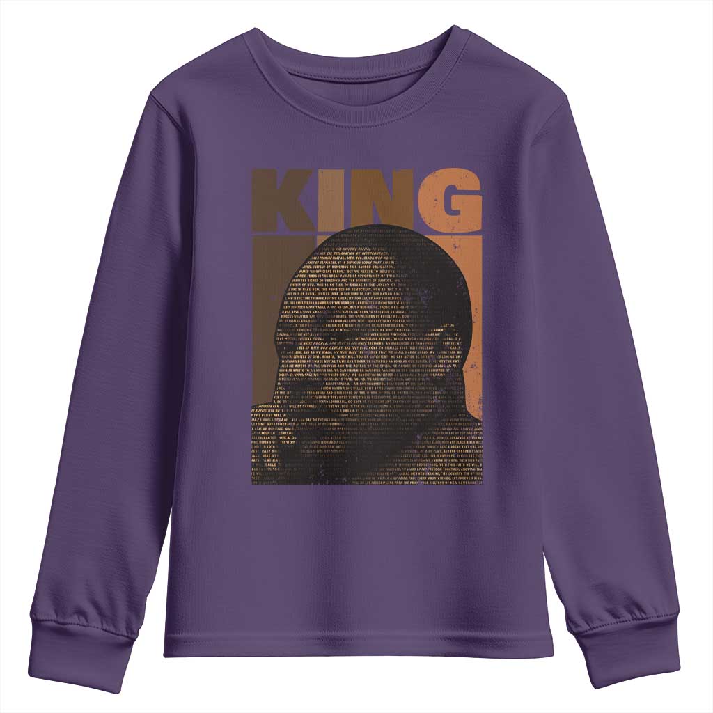 Martin Luther King Youth Sweatshirt Melanin African American Black History Month MLK TS10