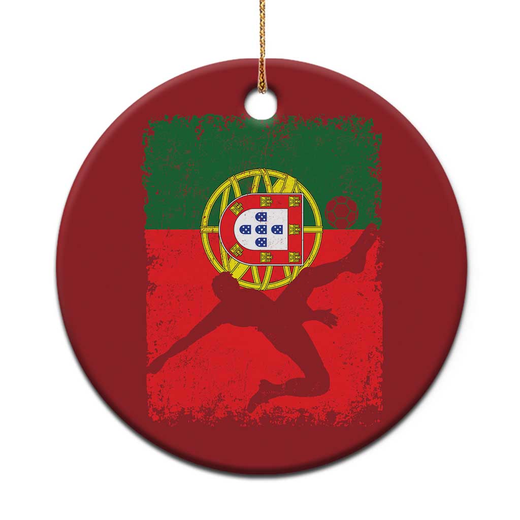 Portugal Soccer Christmas Ornament Portuguese Flag Futebol Football Fan TS10