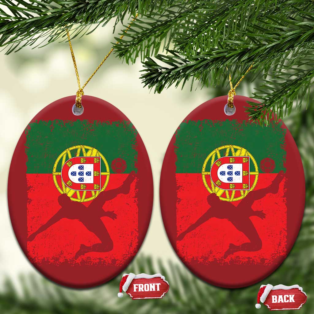 Portugal Soccer Christmas Ornament Portuguese Flag Futebol Football Fan TS10