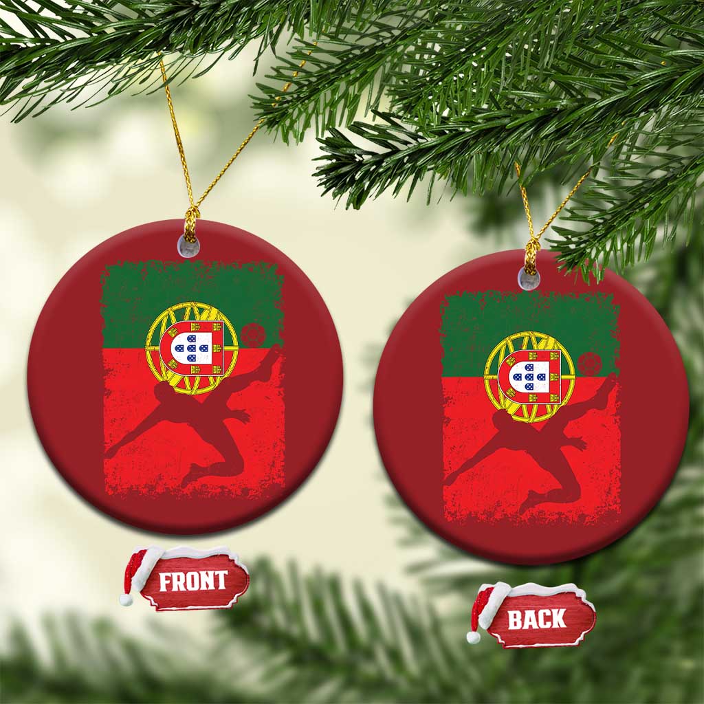 Portugal Soccer Christmas Ornament Portuguese Flag Futebol Football Fan TS10