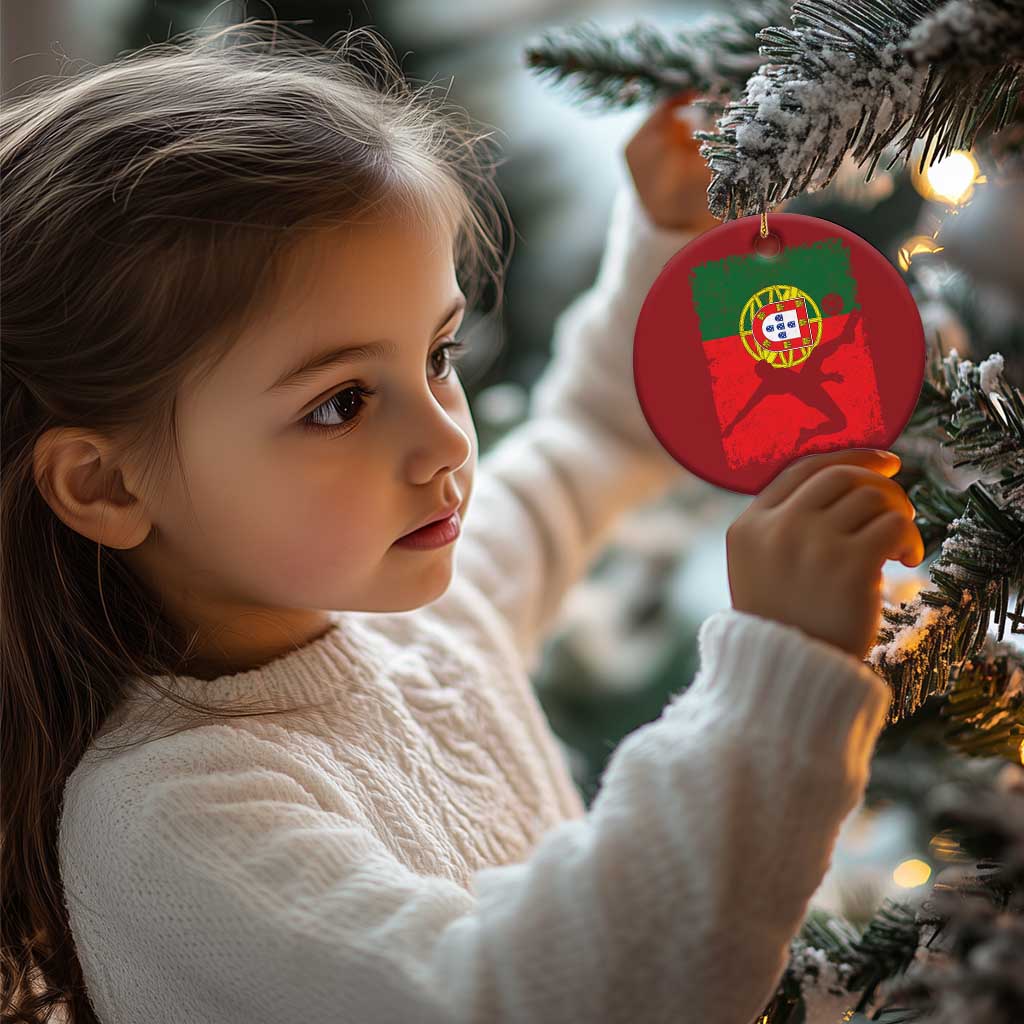 Portugal Soccer Christmas Ornament Portuguese Flag Futebol Football Fan TS10