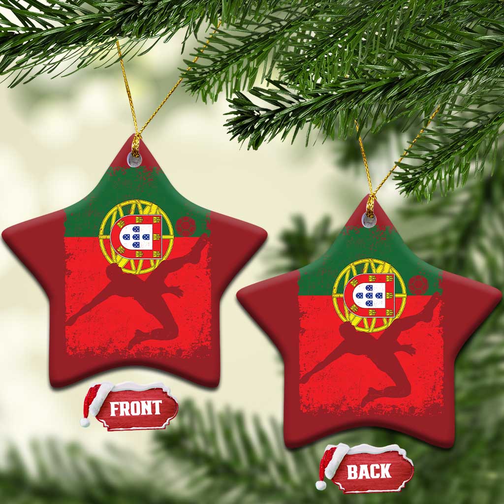 Portugal Soccer Christmas Ornament Portuguese Flag Futebol Football Fan TS10