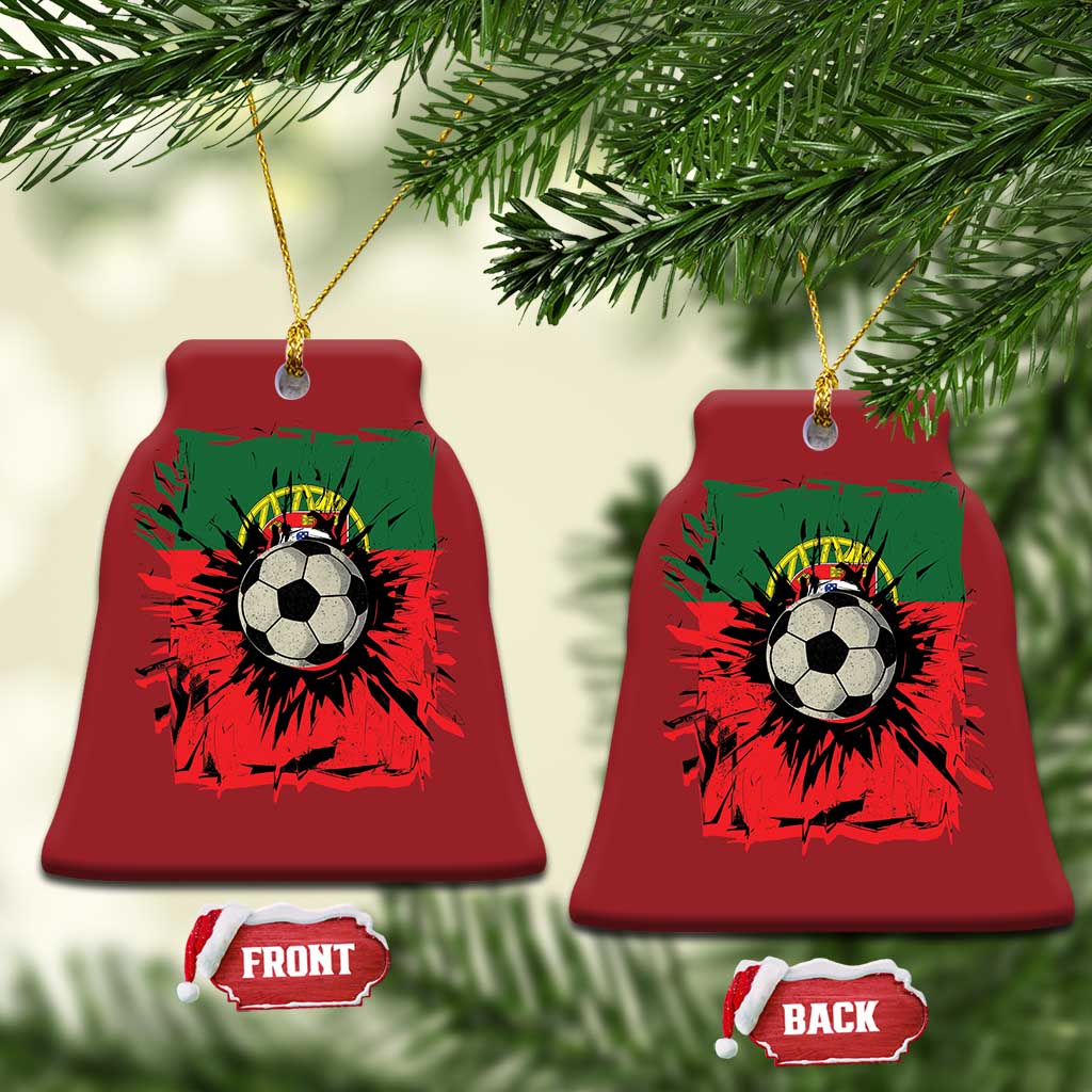 Portugal Soccer Christmas Ornament Portuguese Flag Soccer Ball Futebol TS10