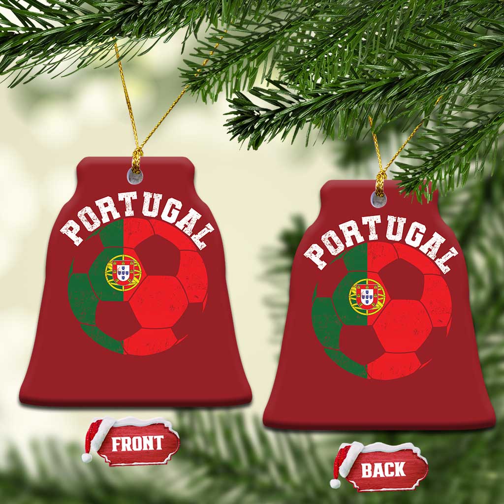 Portugal Soccer Christmas Ornament Portuguese Flag Soccer Ball Futebol Football Fan TS10