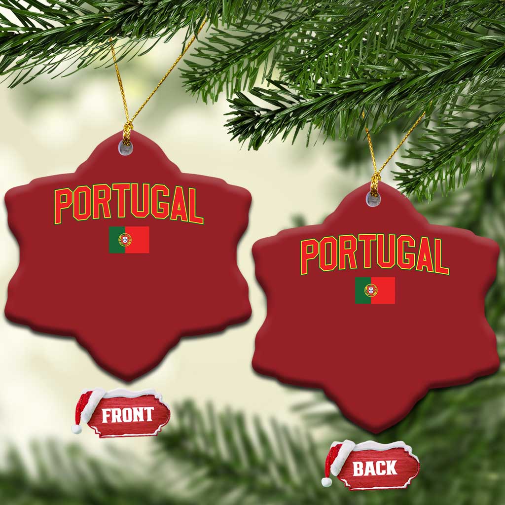 Portugal Christmas Ornament Portuguese Flag Futebol Fan TS10