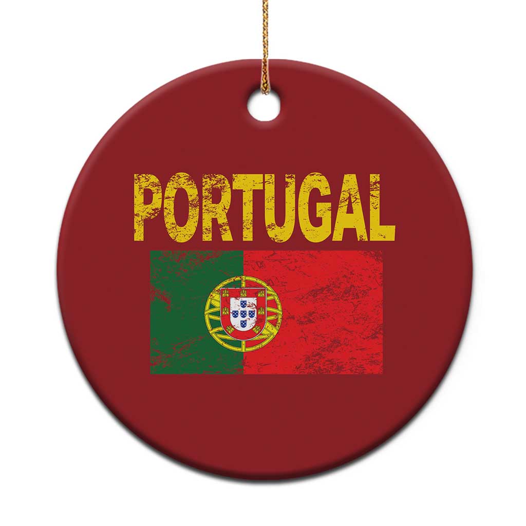 Portugal Flag Christmas Ornament Retro Vintage Portuguese Flags Futebol TS10