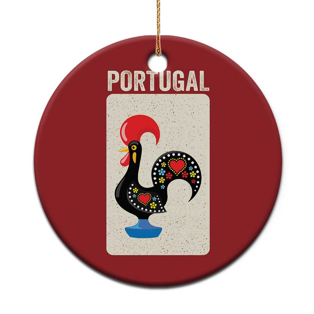 Portuguese Rooster Christmas Ornament Galo de Barcelos Portugal Roots Pride Heritage Gift TS10