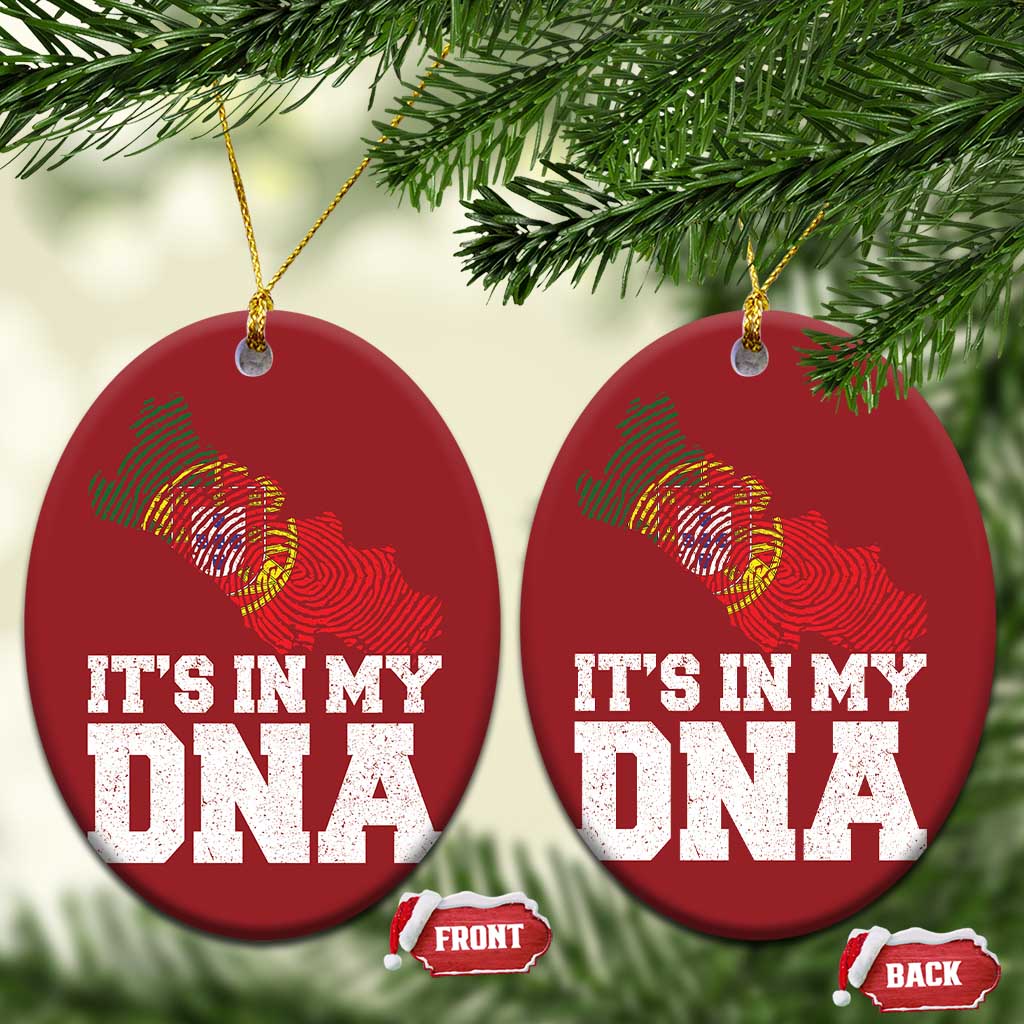 Its in My DNA Portugal Christmas Ornament Portuguese Flag Portugal Boy Girl Gift TS10