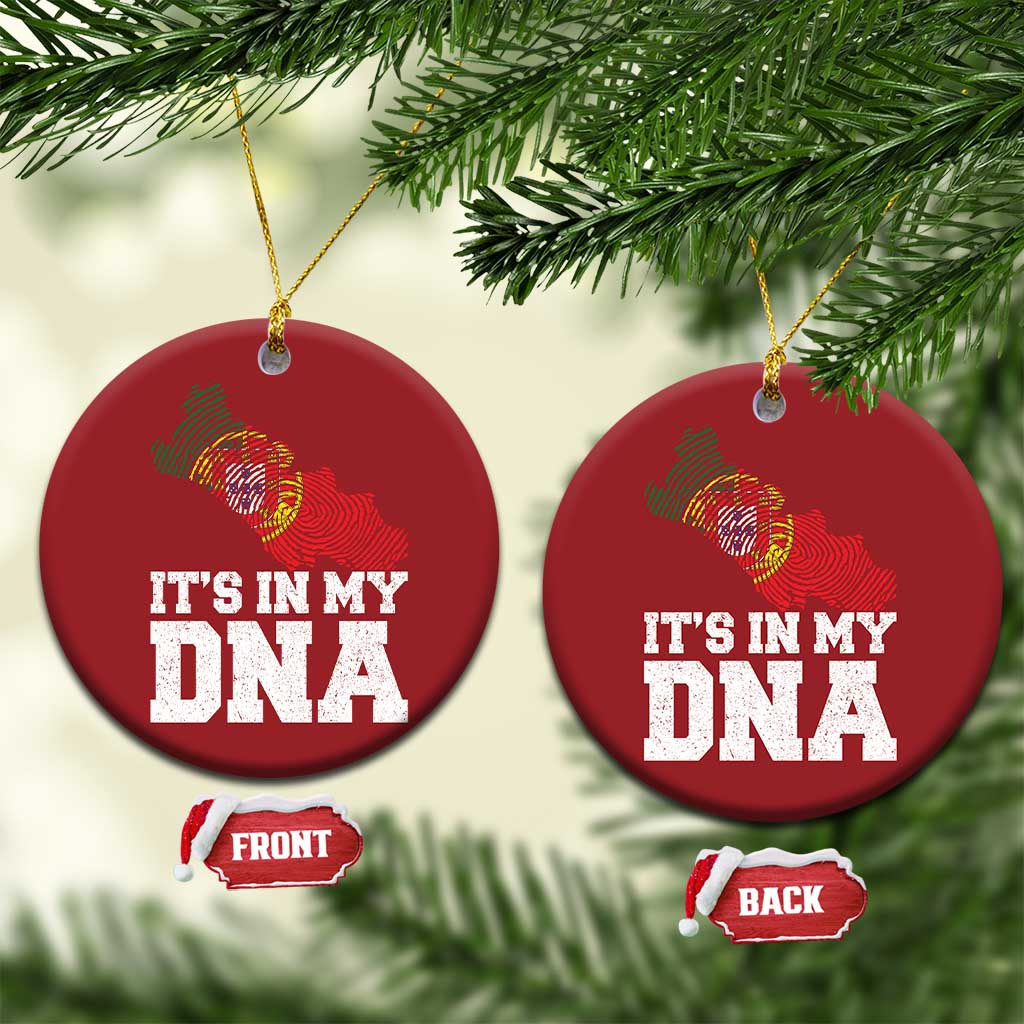 Its in My DNA Portugal Christmas Ornament Portuguese Flag Portugal Boy Girl Gift TS10