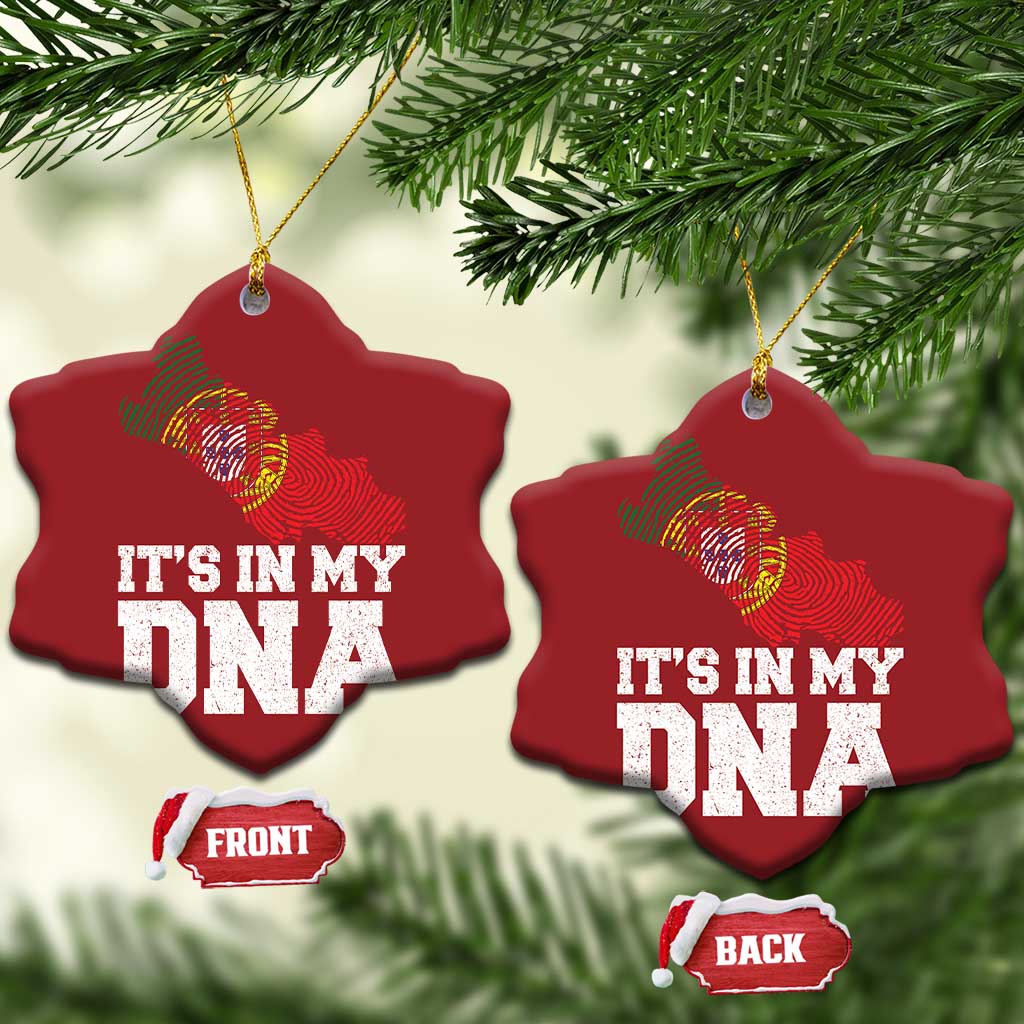 Its in My DNA Portugal Christmas Ornament Portuguese Flag Portugal Boy Girl Gift TS10