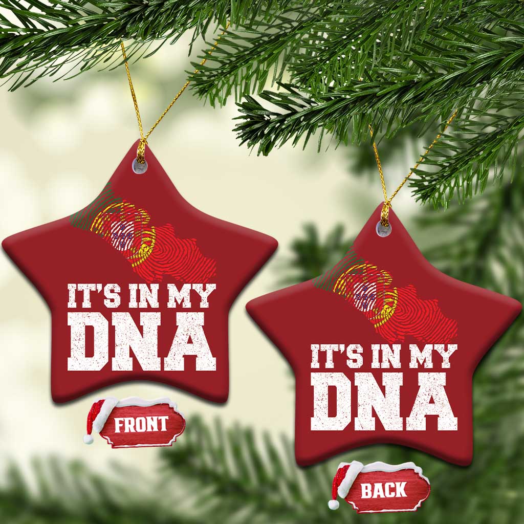 Its in My DNA Portugal Christmas Ornament Portuguese Flag Portugal Boy Girl Gift TS10