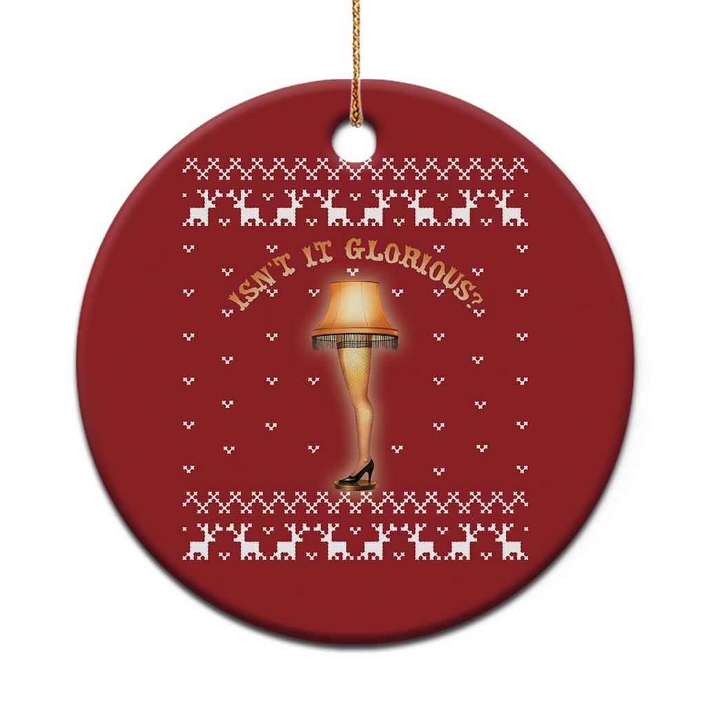 Funny Movie Christmas Ornament Glorious Leg Lamp Ugly Gift TS10