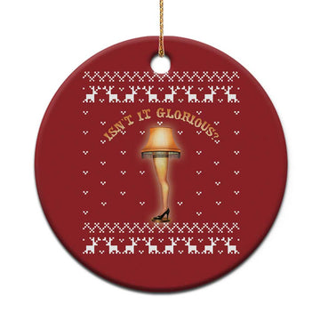 Funny Movie Christmas Ornament Glorious Leg Lamp Ugly Gift TS10