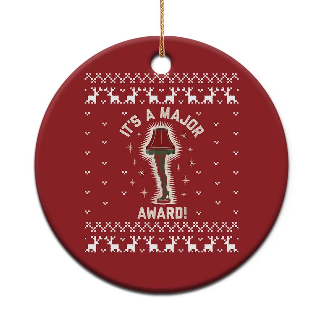 Funny Xmas Movie Christmas Ornament It's A Major Award Leg Lamp Ugly Gift TS10