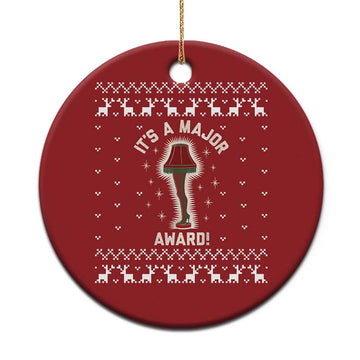 Funny Xmas Movie Christmas Ornament It's A Major Award Leg Lamp Ugly Gift TS10