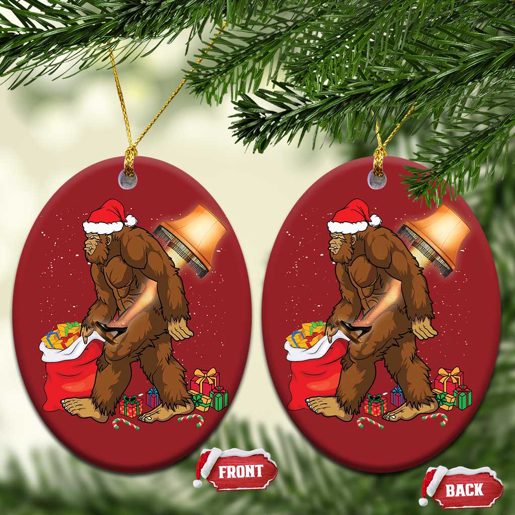 Bigfoot Xmas Christmas Ornament Xmas Movie Sasquatch Lovers TS10