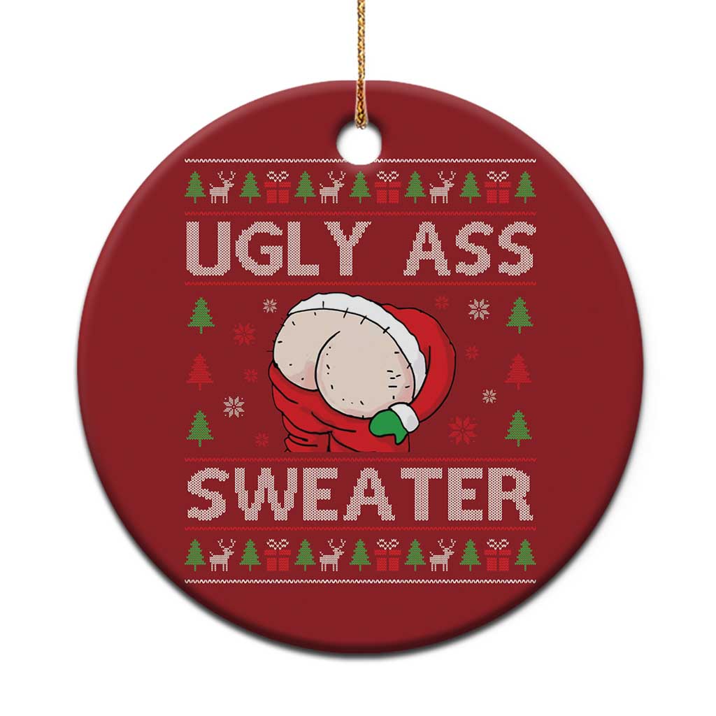 Funny Santa Christmas Ornament Ugly Ass XMas Elephant Gift for Him TS10