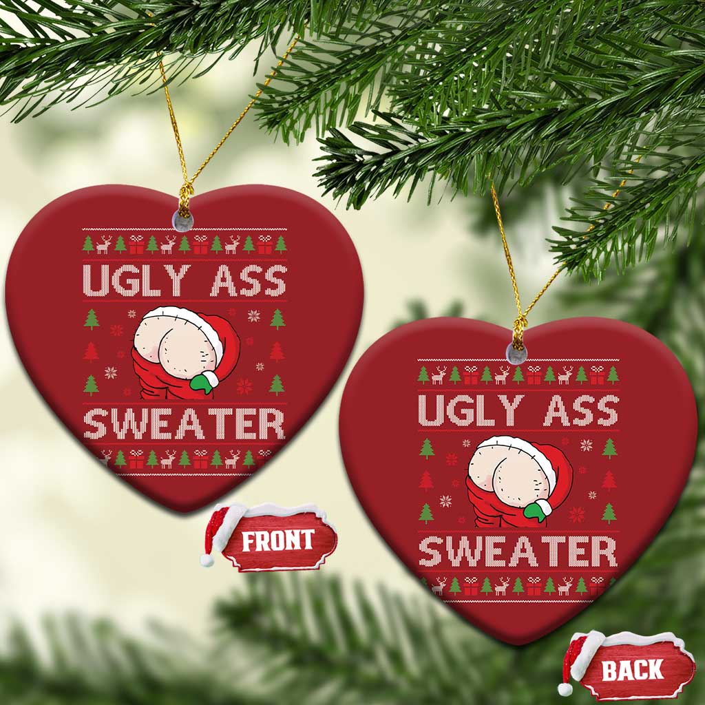 Funny Santa Christmas Ornament Ugly Ass XMas Elephant Gift for Him TS10
