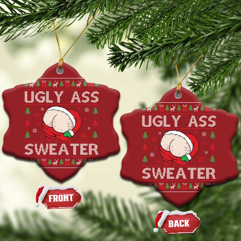 Funny Santa Christmas Ornament Ugly Ass XMas Elephant Gift for Him TS10