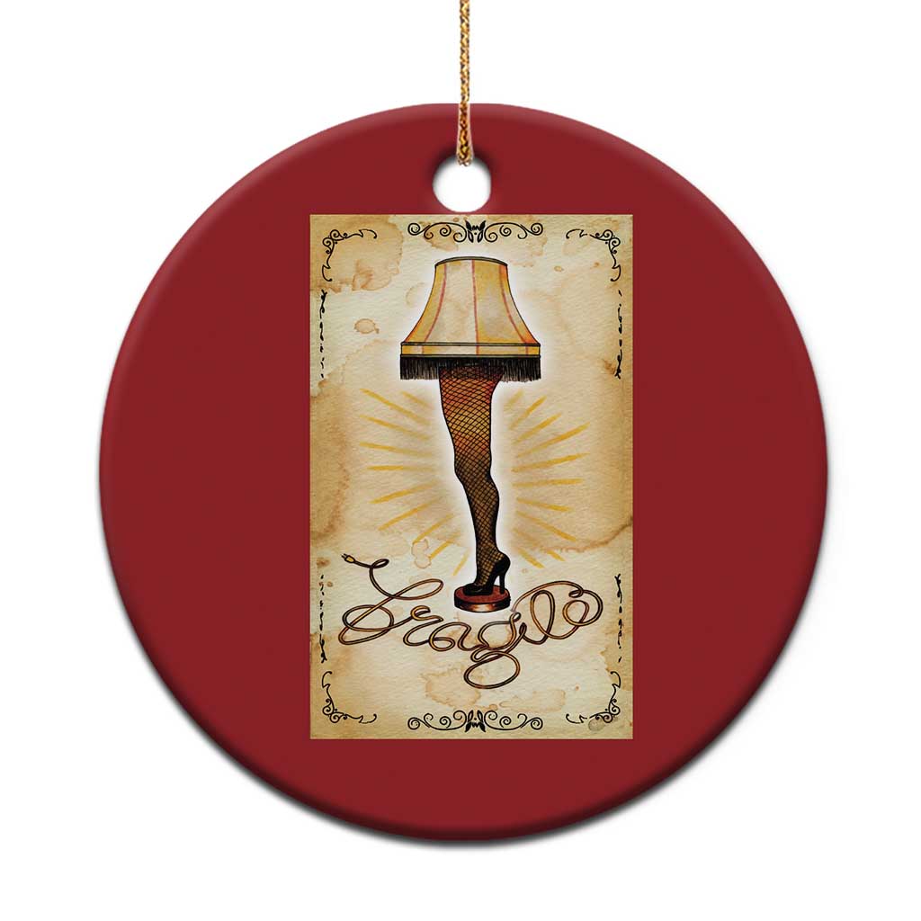 Funny Xmas Movie Christmas Ornament Fragile Leg Lamp TS10