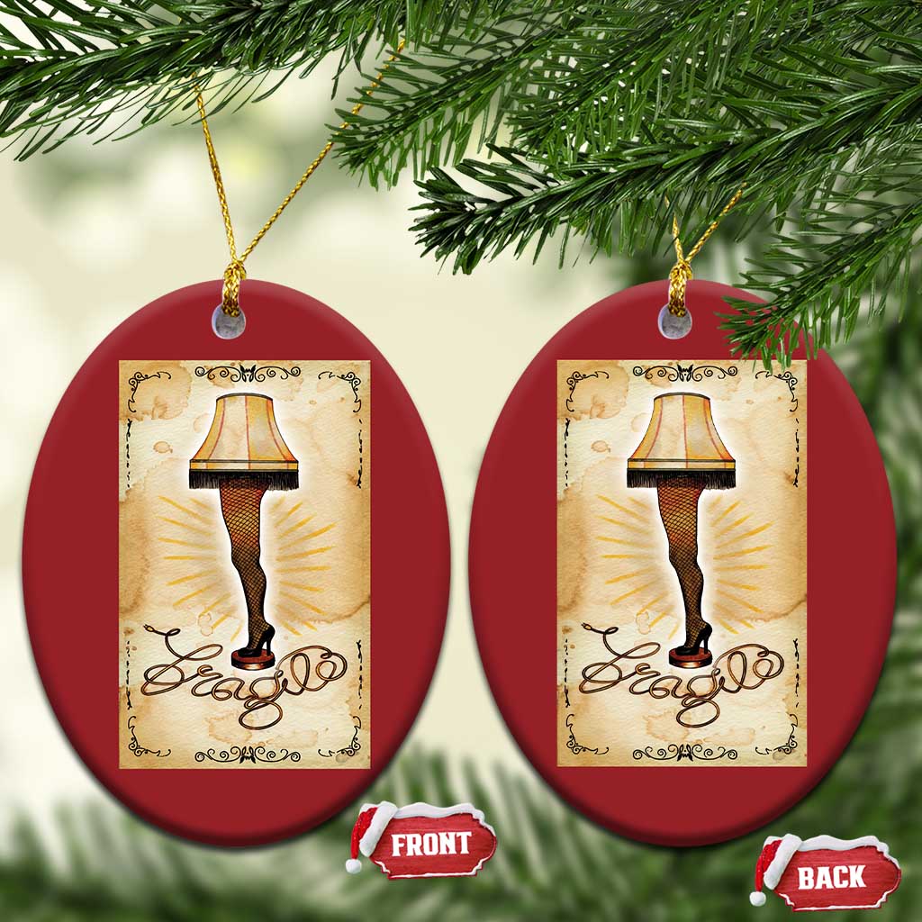 Funny Xmas Movie Christmas Ornament Fragile Leg Lamp TS10