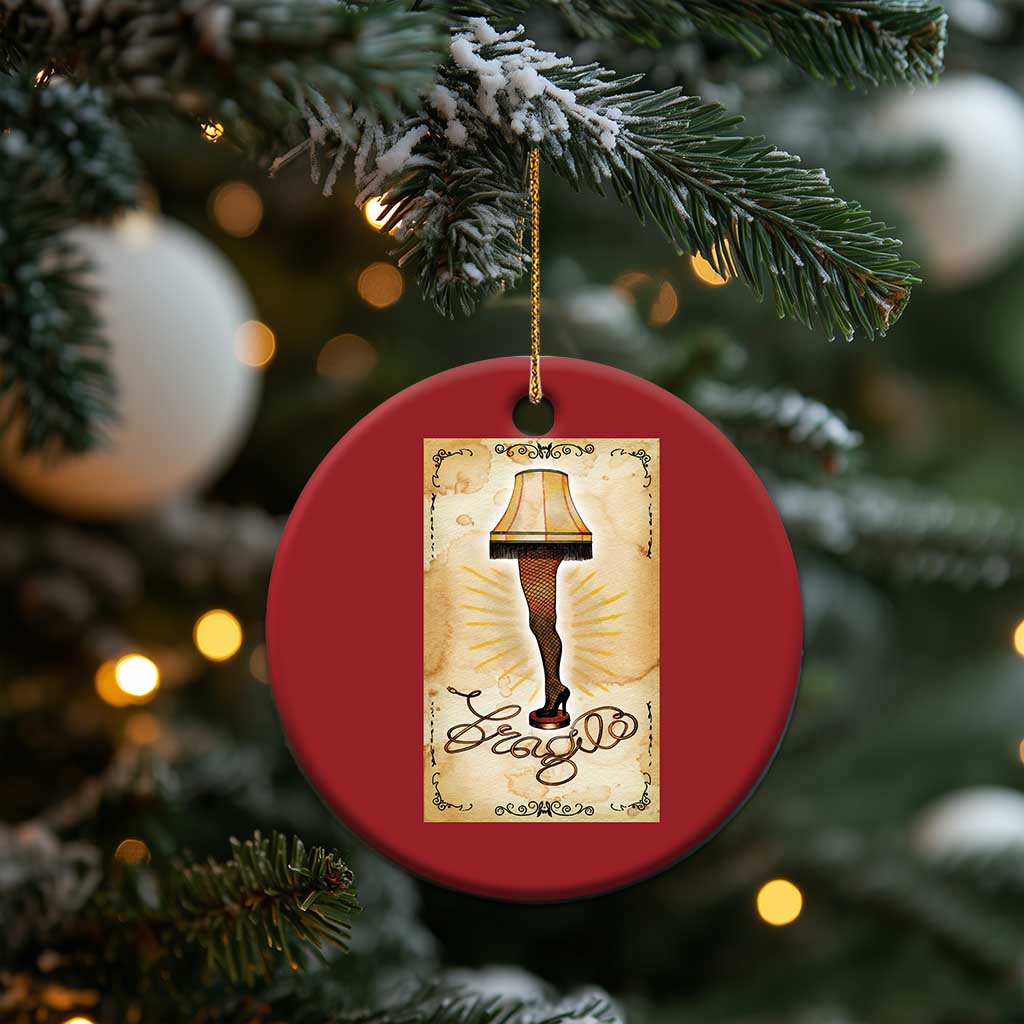 Funny Xmas Movie Christmas Ornament Fragile Leg Lamp TS10