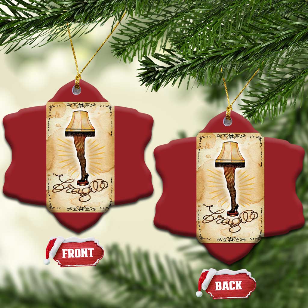 Funny Xmas Movie Christmas Ornament Fragile Leg Lamp TS10