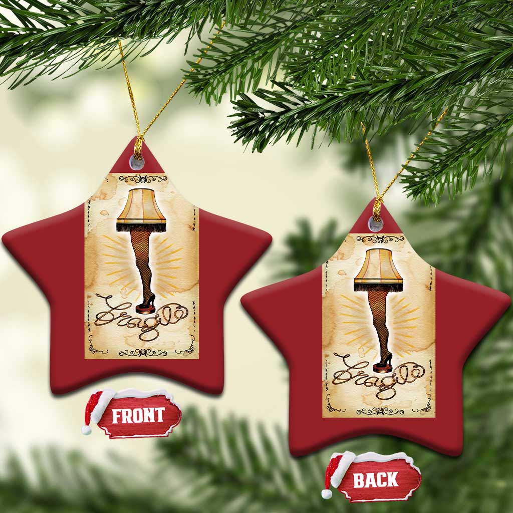 Funny Xmas Movie Christmas Ornament Fragile Leg Lamp TS10