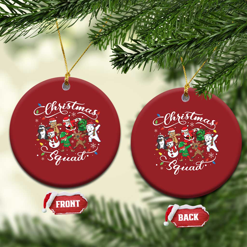 Xmas Squad Christmas Ornament Santa Dabbing Elf Family Matching Pajamas TS10
