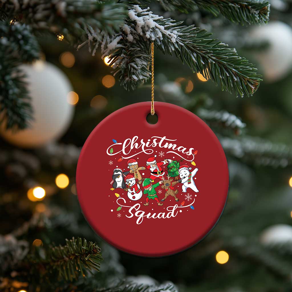 Xmas Squad Christmas Ornament Santa Dabbing Elf Family Matching Pajamas TS10